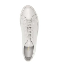 Мужские серые кожаные низкие кеды от Common Projects