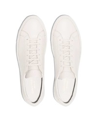Мужские серые кожаные низкие кеды от Common Projects