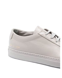 Мужские серые кожаные низкие кеды от Common Projects