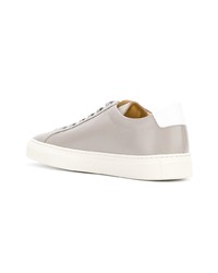 Мужские серые кожаные низкие кеды от Common Projects