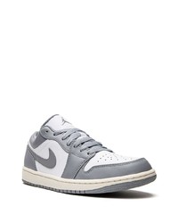 Мужские серые кожаные низкие кеды от Jordan