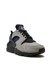 Мужские серые кожаные низкие кеды от Nike