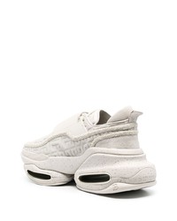 Мужские серые кожаные низкие кеды от Balmain