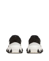 Мужские серые кожаные низкие кеды от Balmain