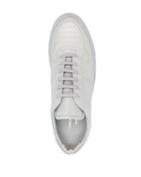 Мужские серые кожаные низкие кеды от Common Projects