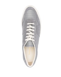 Мужские серые кожаные низкие кеды от Common Projects