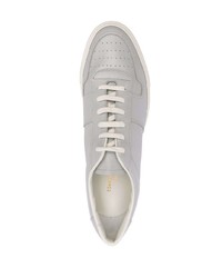 Мужские серые кожаные низкие кеды от Common Projects