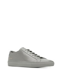 Мужские серые кожаные низкие кеды от Common Projects