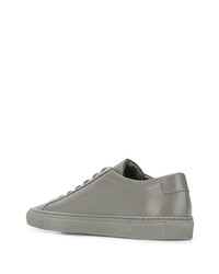 Мужские серые кожаные низкие кеды от Common Projects