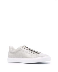 Мужские серые кожаные низкие кеды от Hide&Jack