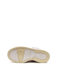 Мужские серые кожаные низкие кеды от Nike