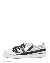 Мужские серые кожаные низкие кеды от El Tempo