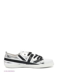 Мужские серые кожаные низкие кеды от El Tempo