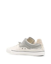 Мужские серые кожаные низкие кеды от Maison Margiela