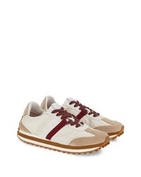 Мужские серые кожаные низкие кеды от Ferragamo