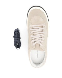 Мужские серые кожаные низкие кеды от OSKLEN