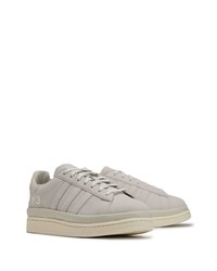 Мужские серые кожаные низкие кеды от Y-3