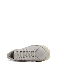 Мужские серые кожаные низкие кеды от Y-3