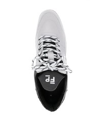 Мужские серые кожаные низкие кеды от Filling Pieces