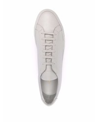 Мужские серые кожаные низкие кеды от Common Projects