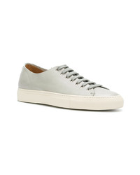 Мужские серые кожаные низкие кеды от Buttero