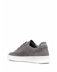 Мужские серые кожаные низкие кеды от Filling Pieces