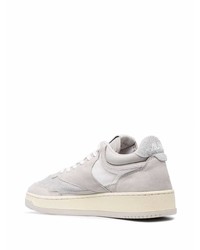 Мужские серые кожаные низкие кеды от AUTRY