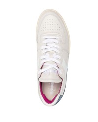 Мужские серые кожаные низкие кеды от Diadora