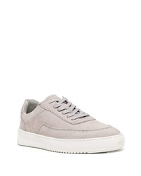 Мужские серые кожаные низкие кеды от Filling Pieces