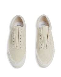 Мужские серые кожаные низкие кеды от Vans