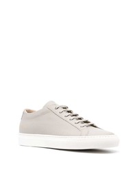 Мужские серые кожаные низкие кеды от Common Projects