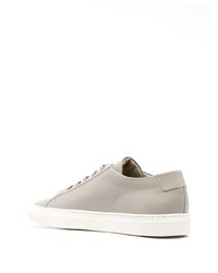 Мужские серые кожаные низкие кеды от Common Projects