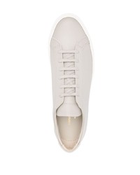 Мужские серые кожаные низкие кеды от Common Projects