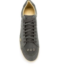 Мужские серые кожаные низкие кеды от OSKLEN