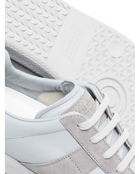 Мужские серые кожаные низкие кеды от Maison Margiela