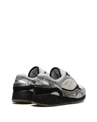 Мужские серые кожаные низкие кеды от Saucony