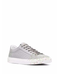 Мужские серые кожаные низкие кеды от Hide&Jack