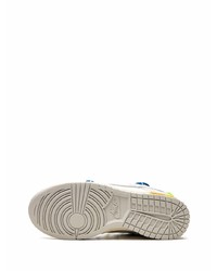 Мужские серые кожаные низкие кеды от Nike