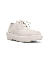 Женские серые кожаные оксфорды от Marsèll