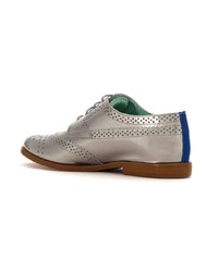 Женские серые кожаные оксфорды от Blue Bird Shoes