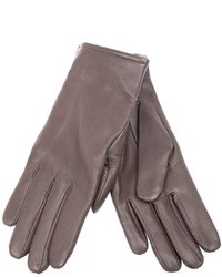 Мужские серые кожаные перчатки от Imoni