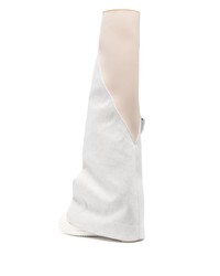 Мужские серые кожаные повседневные ботинки от Rick Owens