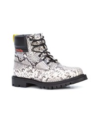 Мужские серые кожаные повседневные ботинки от Heron Preston