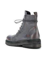 Мужские серые кожаные повседневные ботинки от Marsèll