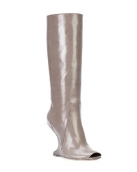 Серые кожаные полусапоги от Rick Owens