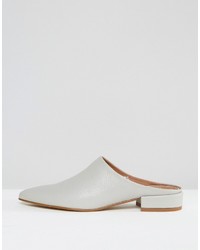 Серые кожаные сабо от Asos