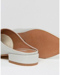 Серые кожаные сабо от Asos