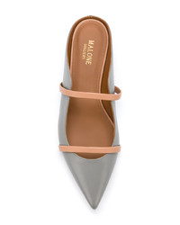 Серые кожаные сабо от Malone Souliers