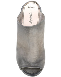 Серые кожаные сабо от Marsèll