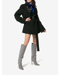 Серые кожаные сапоги от Jimmy Choo